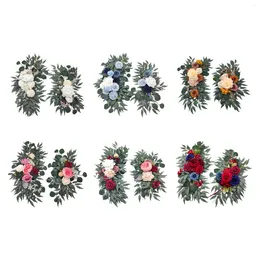 Decorative Flowers Wedding Arch Artificial Flower Swag For Ceremony Backdrop Front Door