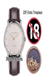 ZSF Le Brassus Carrousel Erotic Timepiece Automatic Mens Watch White Dial Rose Gold Roman Markers Brown Leather Puretimesame Exer8050461