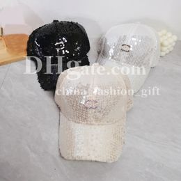 Designer Baseball Cap Luxury Sequin Hats For Ladies Outdoor Leisure Sports Ball Cap Vacation Travel Sun Protection Hat