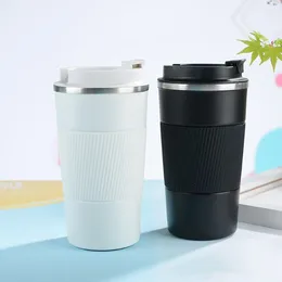 Coffee Pots 380ml Insulated Thermal Mug Stainless Steel Water Bottle Leak-Proof Vacuum For Outdoor Camping Hiking