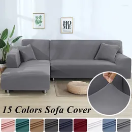 Chair Covers 1/2/3/4 Seater Stretch Sofa Cover For Living Room Elastic Spandex Armchair Couch Slipcovers L Shaped Adjustable Sofas