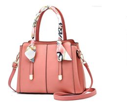 Shoulder Bags Brand Women's Ribbon Handbags Fashion Luxury Simple Atmosphere Large-capacity One-shoulder Messenger Bag Women B2