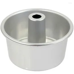 Baking Moulds 8 Inch Anodized Aluminium Round Chiffon Cake Pan Mould Tin