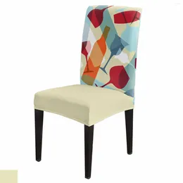 Chair Covers Beer Glass Color Cover Stretch Elastic Dining Room Slipcover Spandex Case For Office