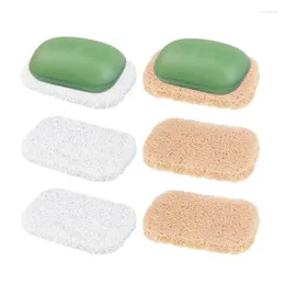 Kitchen Storage Soap Bars Holder Pads Self Draining Reusable Saver Tray Mat Keep Dry Shower Cleaning Supplies For El