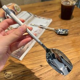 Spoons Tableware Spoon High Quality Stainless Steel Thickening Materials Feel Comfortable Long Handle Durable