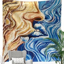 Tapestries Wall Art Tapestry Interior Couple In Love Dellafuente Decor For Room Decoration Wallpapers Year's Aesthetic Home Y2k