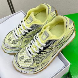 2024 Neue Designer-Orbit-Serie Sneakers Paar Runner Dad Schuhe Stoff Mesh Präzisionsnetz Innere italienische Leder-Farbblock TPU Sohle Herren Frauen Sneaker Größe 35-45