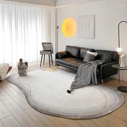 Carpets Carpet For Living Room Large Floor Bed Area Rug Bedroom Decor Nordic Grey Oval Modern Home Mat Thick
