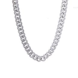 Wholesale Hip Hop Fashion Jewellery Diamond Iced Out Link Chain Cuban Necklaces for Men