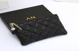Luxury Designer Card Holder Mens Mini Purse Wallet Womens C Leather Coin Purses Black Credit Cards Holders Key Chain Ring Zipper P7928036