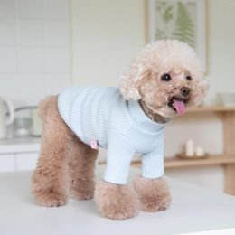 Dog Apparel Monochrome Cotton Warm Vest For Dogs And Cats Soft Puppy Sweater Fashion Clothing Pets Chihuahua Design Winter