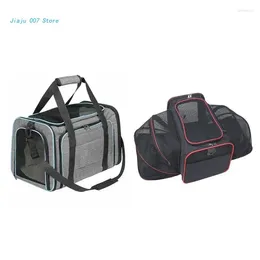 Cat Carriers C9GA Cats Travel Bag For Dogs Or Pet Expandable Outgoing Tote