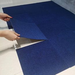 Carpets Rectangle Shape Modern Non Slip Carpet Mix Colours Ribbed Texture Self-Adhesive Flooring For El
