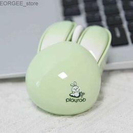 Mice Kawaii 2.4G Wireless Mouse Cute Cartoon Rabbit Design Silent 3D Mice Pink Girl Gamer Optical USB Mouse For Laptop Computer PC Y240407