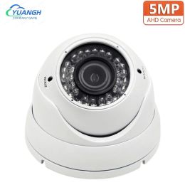 Cameras 5MP AHD Dome Camera Indoor Vandalproof 2.812mm Manual Zoom Lens IR Night Vision 4 IN1 Analog Security Camera