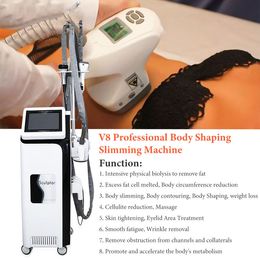 Professional 5 In 1 Ultrasound Cavitation RF Infrared Roller Slimming Cellulite Reduction Massage Body Shaping Machine