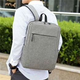 Multi-function Bags 14 inch fashionable waterproof Oxford cloth shoulder bag new simple backpack mens and womens casual business computer yq240407