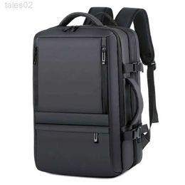 Multi-function Bags Mens Business Waterproof Multi functional Backpack USB Charging 17 Laptop Bag Expandable Large Capacity Travel New yq240407