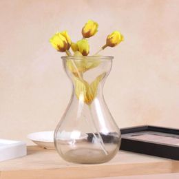 Vases 4 Pcs Hyacinth Vase Table Glass Flower Hydroponic Decor Household Floral Vintage Home Desktop Holder Bulk Container