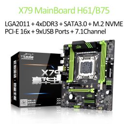 Motherboards X79 Desktops MainBoard ATX 4 DDR3 Memory 64GB Motherboard Gigabit NIC LGA2011 CPU SATA3.1 2.0 M.2 NVME Interface 7.1 Channel