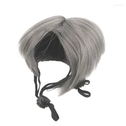 Cat Costumes Bob Wigs Hairpiece Puppy Supplies Hair Accessories Adjustable Headwear For Pets