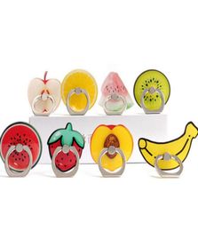 Ring Phone Holder Cute fruits Doughnuts Acrylic Cellphone Stands for iPhone Samsung Tablet 360 Degree Finger Holders7356270