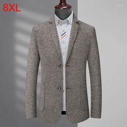 Men's Suits Plus Size Suit Jacket Spring Autumn Business Large Loose Casual Tops Mens Blazer 6XL 7XL 8XL