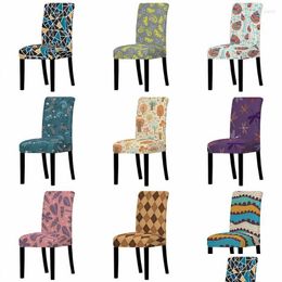 Chair Covers Ers 3D Minimalist Graphic Print Removable Er High Back Anti-Dirty Protector Home Gaming Office Bean Drop Delivery Garden Dhv1Q