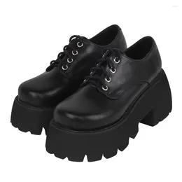 Dress Shoes Handmade Woman Punk Style Lady High Heels Wedges Pumps Women Party Platform 34-41 8cm 9618 Black