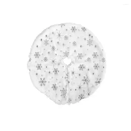 Christmas Decorations Xmas Tree Skirt Festive Mini With Snowflake Star Pattern Round Washable Party Decoration For Holidays