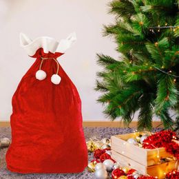 Gift Wrap Large Christmas Bag Package Pouch Drawstring Santa With For Xmas Presents Birthday