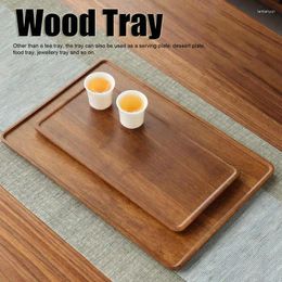 Tea Trays Tray Food Fruit Serving Plate Dessert Bamboo Home Decoration For Office