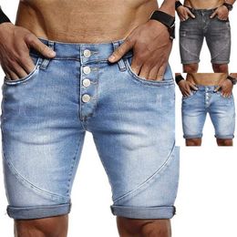 Men's Shorts Denim shorts tear skin friendly polyester summer mens shorts suitable for daily wear J240407