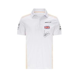 2021 summer Polo One racing suit Polo shirt lapel Tshirt large size can be Customised with the same Lando Norris cloth9228639