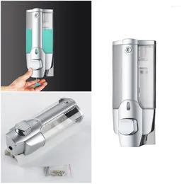 Liquid Soap Dispenser Plastic Shampoo Bottle Shower Wall-mounted Empty Container Automatic Hand