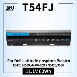 Batteries T54FJ 60WH M5Y0X 8858X E6420 E5420 Laptop Battery for Dell Latitude E5530 E6520 E6530 Inspiron 4420 5425 7520 M421R N4720 N5420