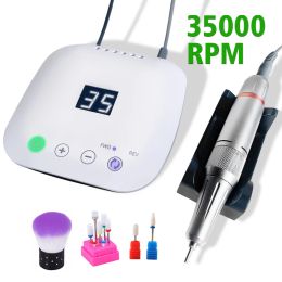 Humidifiers 35000rpm Nail Drill Hine for Manicure Electric Nail File with Touch Screen Nail Sander Acrylic Milling Cutters Nail Tools