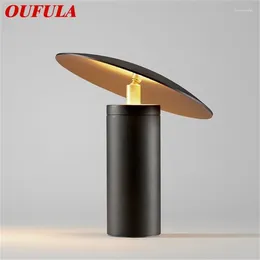 Table Lamps OUFULA Nordic Vintage Lamp Creative Design Black Desk Light Modern Fashion For Home Bedroom Living Room Decorative