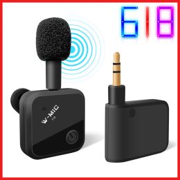 Microphones Wireless Microphone For Camera lapel microphone for youtube recording Wireless microphone tie suit for Live Stream Vlog YouTube