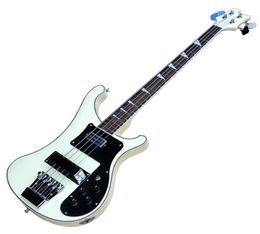 Factory Custom New 4 strings Rosewood Fingerboard Milkwhite Electric Bass Guitar with Chrome hardwareBlack Pickguardoffer custo6097841