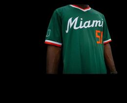 Custom College Baseball Miami Hurricanes Jerseys RAYMOND GIL GABE RIVERA LALA CARSON PALMQUIST ANTHONY ARGUELLES DANIEL FEDERMAN J1852175