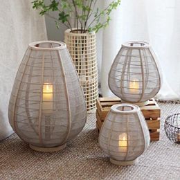 Candle Holders Nordic Style Jars Lamp Garden Glam Lantern Holder Hanging Centrotavola Home Decoration