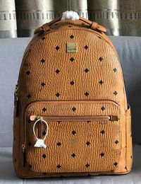 Backbag Classic Korean punk side double-row rivet backpack male and female student school bag M fashion travel backpack 5729