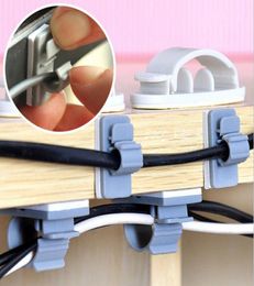 Selfadhesive buckle line cord clip wire clamping device Power Wire Management Marker Straps Cable Tie Organizer JE45022444