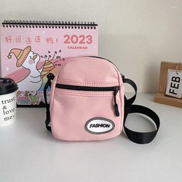 Evening Bags Women Shoulder Messenger Bag Small Canvas Crossbody For Girl 2024 Japanese Korean Student Handbag Mini Phone Purse Flap