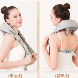 Full Body Massager Shoulder And Neck Home Massage Trapezius Muscle Electric Cervical Spine Shawl 240407
