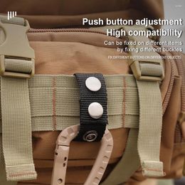 Belts 4Pcs Belt Keeper Double Snaps Buckle Camping Mountaineering Security