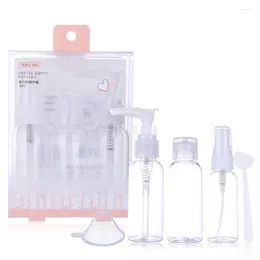 Storage Bottles Transparent Spray Bottle Empty Traveling Press-Style Refillable Travel Perfume Atomizer Cosmetics Crease E1040