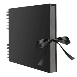 Albums Albums 80 sheets of black souvenir album A4 kraft paper DIY scrapbook pictures wedding birthday children's gifts photo album